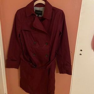 New Burgundy trench coat from banana republic